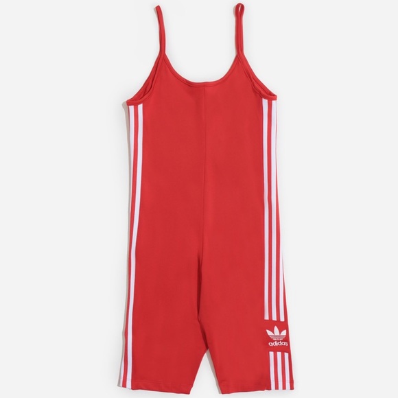 ADIDAS Originals Women’s Cycling Suit in Lush Red (NWT) - Picture 4 of 10